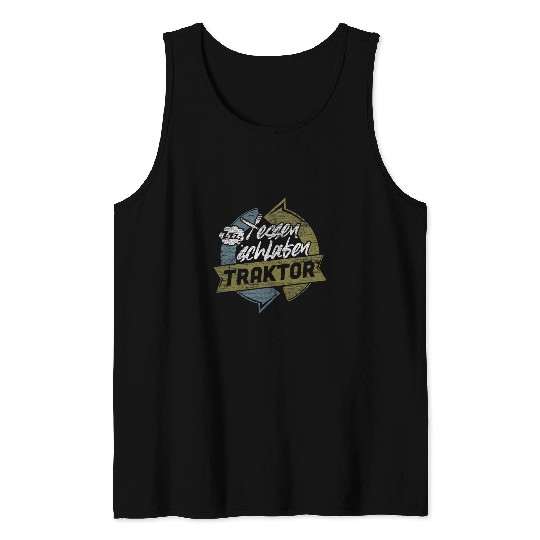 Tractor Fun driving farmer farmer Tank Tops