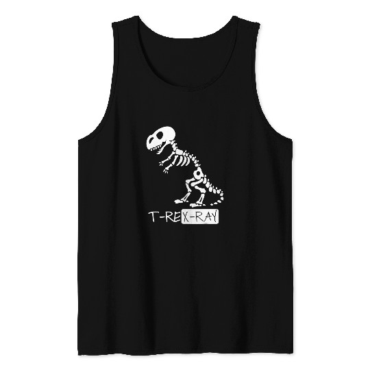Dinosaur Pet Skull Will TRex X Ray Radiology Skeletons Dinosaur For Snacks Tank Tops