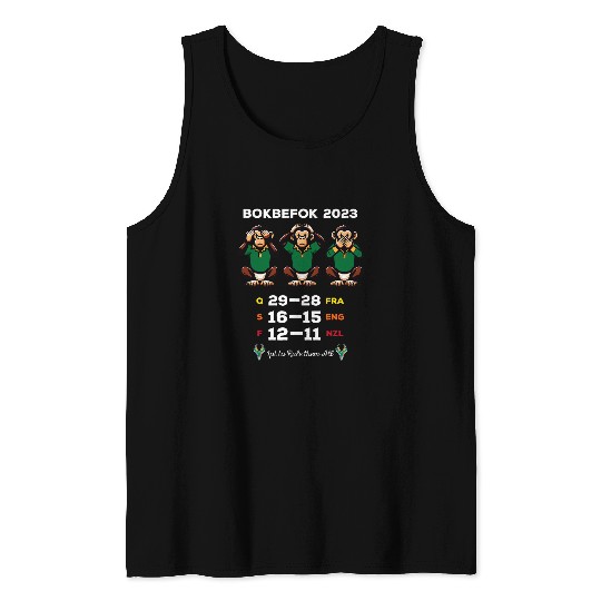 Sport Rugby Bokbefok Rugby South African Monkey Fans Funny Tank Tops