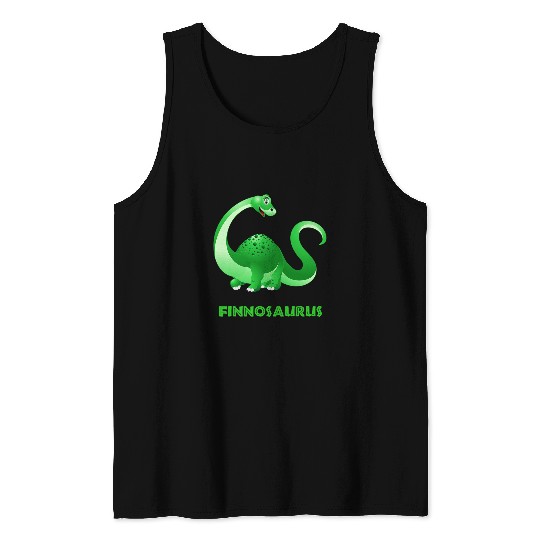 Dinosaur Pet FINN FINNOSAURUS COOL LONGNECK BRONTOSAURUS Tank Tops