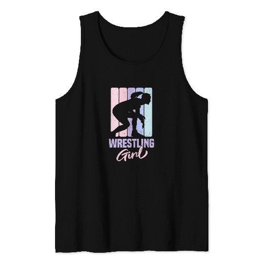 Sport Wrestling Girl Rings Ringer Wrestling Tank Tops