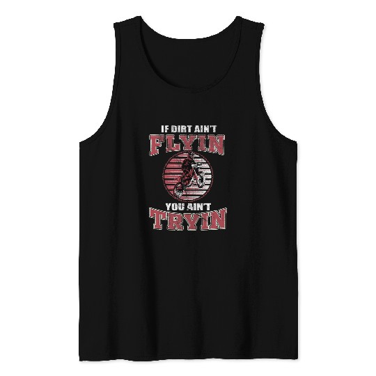 vintages Dirt Bike Motorcycle Supercross MX Motocross Rider 22 Tank Tops