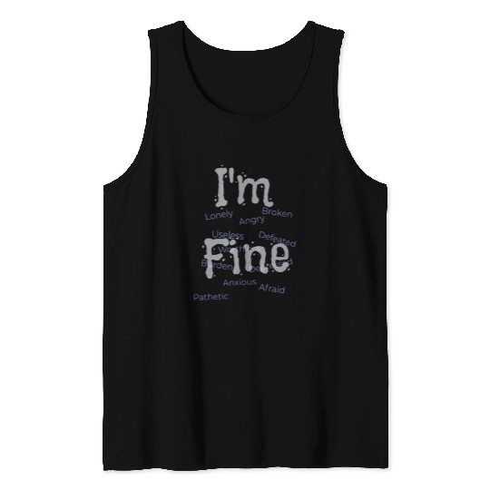 suicides Prevention 988 Ribbon Im Fine Tank Tops