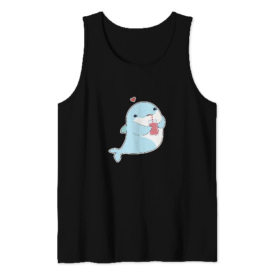 Dolphin Pet Gift Drinking bottle Tank Tops