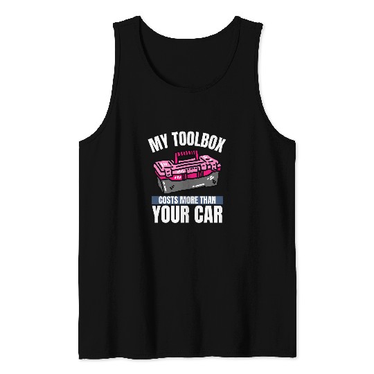 Auto Mechanic Toolbox Automotive Technician 24 Tank Tops