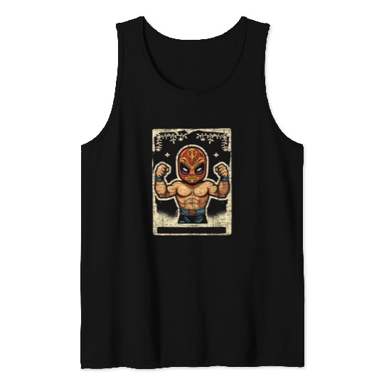 Sport Wrestling Lucha Libre Wrestler Mexican Wrestling Luchador Tank Tops