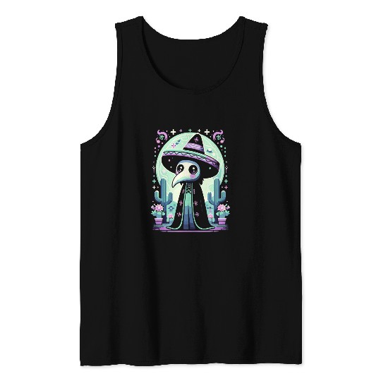 Pastel goth cute creepy plague doctor kawaii menhera wiccan 22 Tank Tops