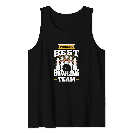 Sport Bowling team skittles bowler120 Tank Tops