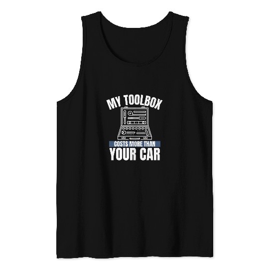 Auto Mechanic Toolbox Automotive Technician 22 Tank Tops
