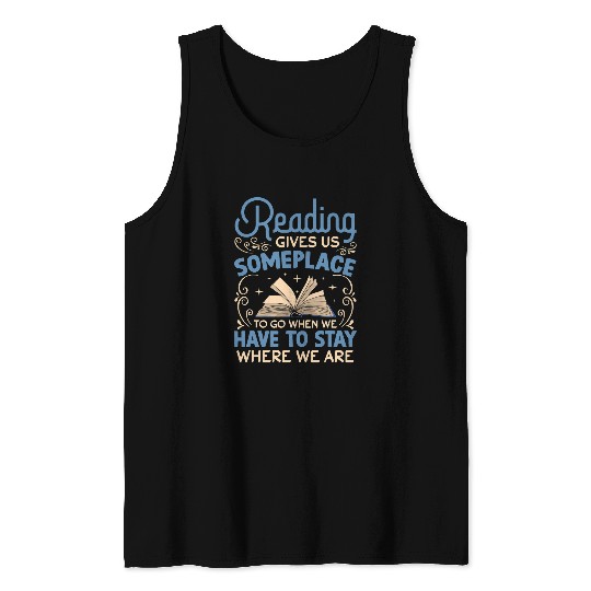 Book Fun Librarian Themed Book Club Reading Book Lovers Literature 1 Tank Tops