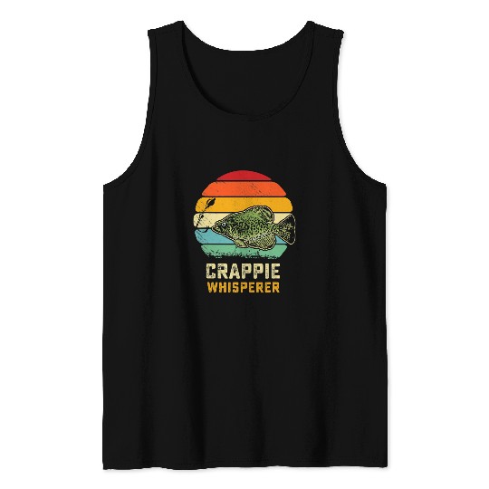 Fishing Fun Funny Crappie Fishing Freshwaterr Crappie Fish 10 Tank Tops