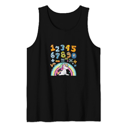 Unicorn Pet Maths Day Costume Idea For Kids 2Maths Fancy Dress Tank Tops