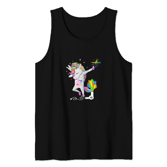Unicorn Pet Funny HairStylist  Unicorn Cosmetologist Tee Tank Tops