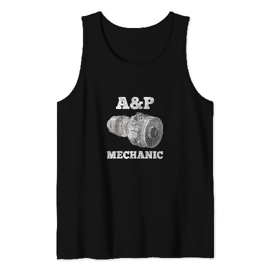 Airplane Mechanic AP Aircraft Maintenance Pilot Technician Tank Tops