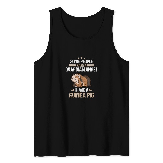 Guinea Pig Pet Peruvian Sheba guardian angel Tank Tops