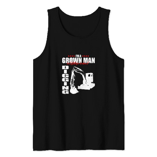 Excavator Fun Operator Quote for Excavator Sand Digger 6 Tank Tops