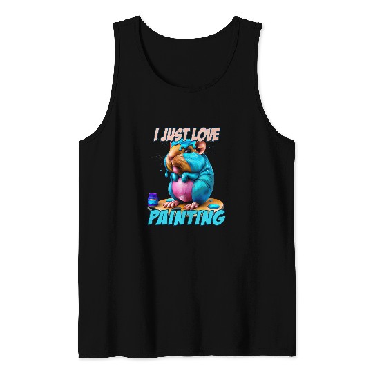 Guinea Pig Pet Painting Tank Tops