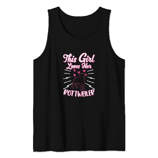 Rottweiler Pet Girl Rotti Tank Tops