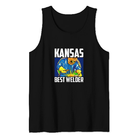 Welder Job Kansas bests Welder Ironworker Ironsmith Welding US State Tank Tops