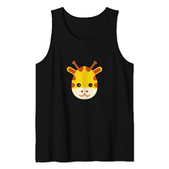 Giraffe Pet Face Costume Matching Family Party Kids 6 Tank Tops