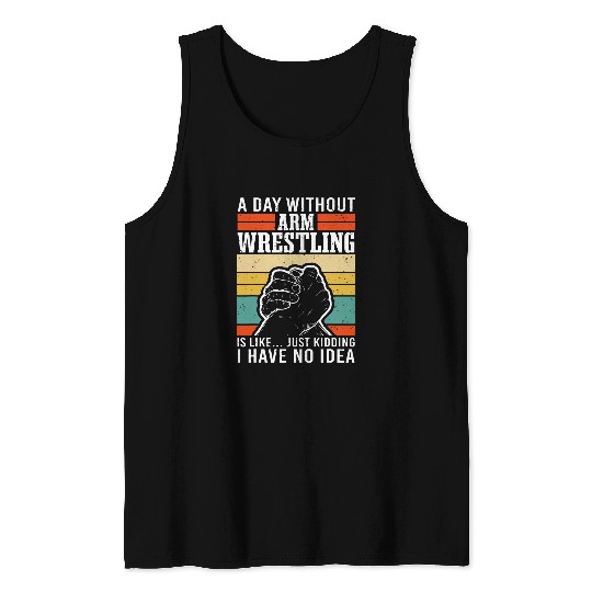 Sport Wrestling Hand Wrestling Arm Wrestler Armwrestling Tank Tops