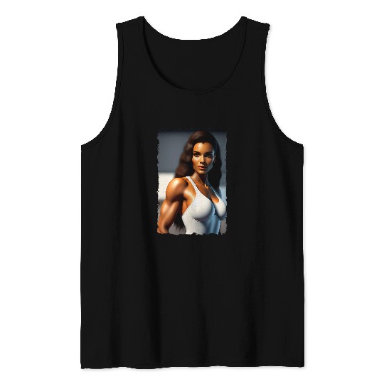 Beautiful Mediterranean Brunette 2My Fantasy Fitness Wife Tank Tops