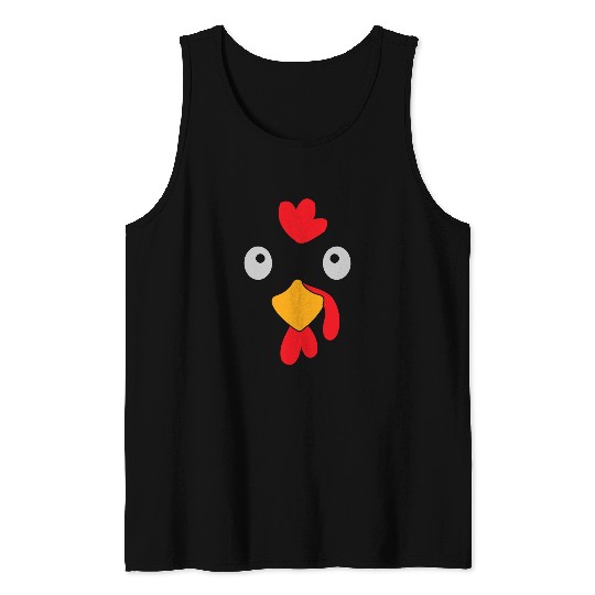 Chicken Pet Face Chicken Costume for Chicken Lovers Tank Tops