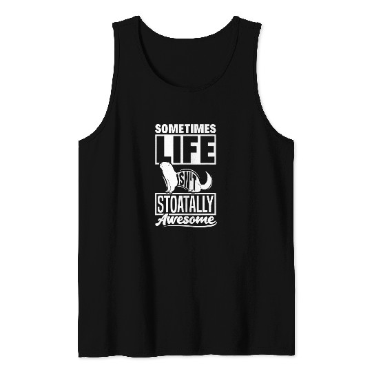 Ferret Pet Stoat ShortTailed Weasel Ermine Funny Ferret Pun Tank Tops