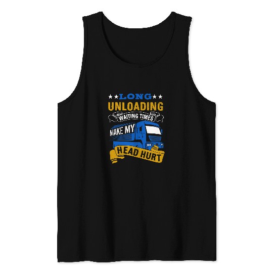 Trucking Flatbedder Cargo Vehicle Flatbed Truck Driver 25 Tank Tops