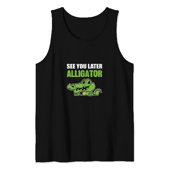 Alligator Pet Later Alligator Outgoing Person Tank Tops