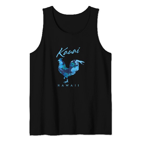 Chicken Pet Kauai Hawaii Flower Hibiscus Chicken Lover Souvenir 1 Tank Tops