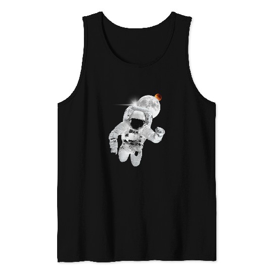 Astronaut Job Mars Astronaut Moon Cool Astronaut In Space Tank Tops