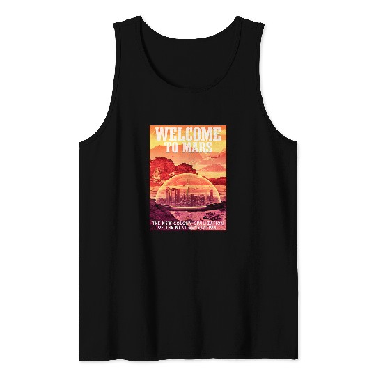 Astronaut Job Mars Astronaut Welcome To Mars Tank Tops