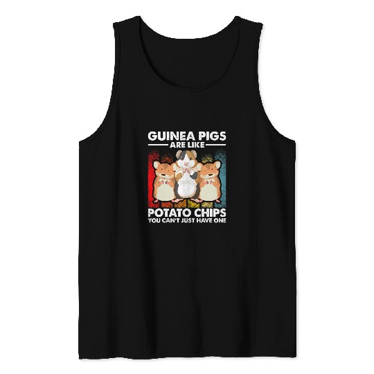 Guinea Pig Pet Quote Furry Potato Guinea Pig Tank Tops