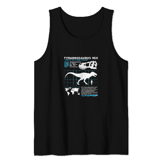 Dinosaur Pet Tyrannosaurus rexs fact sheet Dinosaur Facts Tank Tops