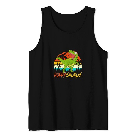 Dinosaur Pet Poppysaurus T rexs Dinosaur Poppy Saurus Family Tank Tops