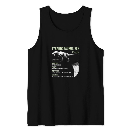 Dinosaur Pet Tyrannosaurus rexs Facts Funny TRex Tank Tops