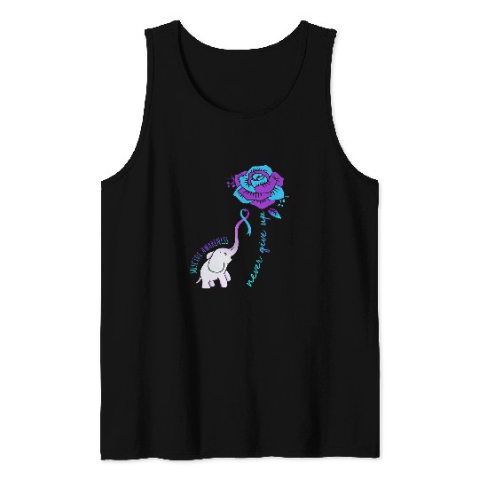 suicides Prevention 988 Ribbon Never Give Up Happy suicides Awareness Support Graphic Tank Tops