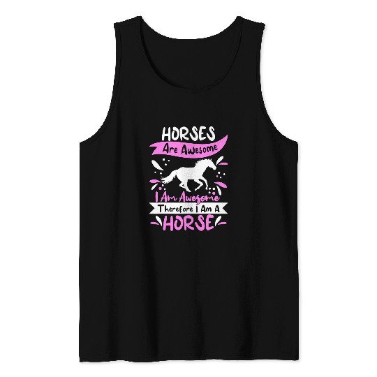 Horse Pet Outfit for Horse Pony Lovers Apparel Women Girls 331 Tank Tops