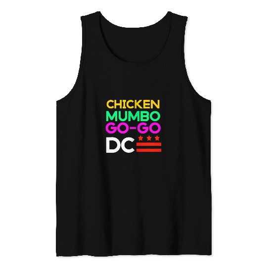 Chicken Pet Washington DC Chicken and Mumbo Sauce and GoGo Tank Tops