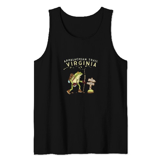 Frog Pet Appalachian Trail Virginia Funny Hiking Tank Tops
