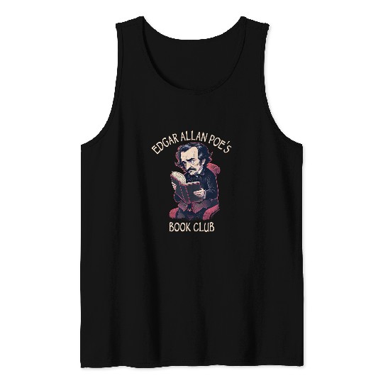 Book Fun Edgar Allan Poes Book Club 1 Tank Tops