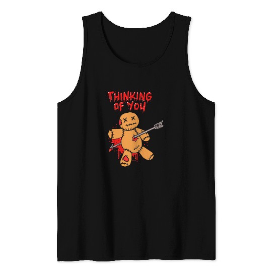 Thinking Of You Voodoo Magician Valentines Day Costume Tank Tops