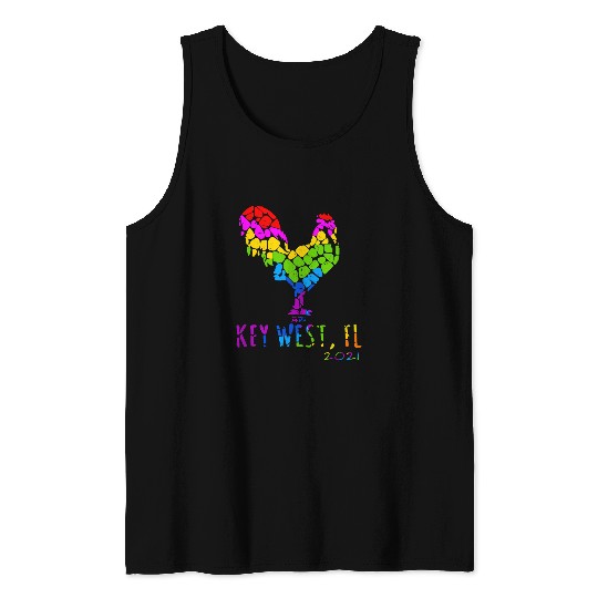 Chicken Pet Key West FL Rooster Chicken Fantasy 0 Tank Tops