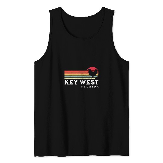 Chicken Pet Key West Florida Chicken Lover Souvenir 7 Tank Tops