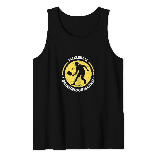 Sport Pickleball vintages Pickleball Bainbridge Island Established 0009 Tank Tops