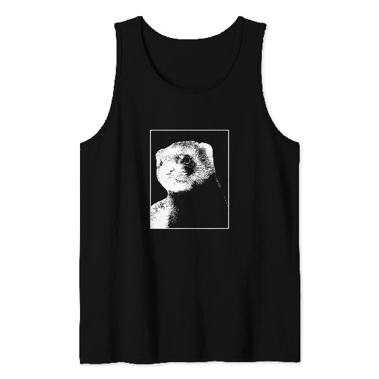Ferret Pet Cute Weasel Furry Animal Ferret Tank Tops