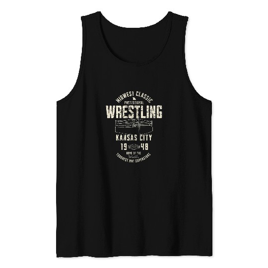 Sport Wrestling Midwest Classic Professional Wrestling Grunge Wrestling Fan Tank Tops