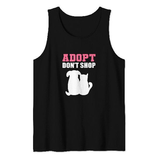 Veterinarian Job Adopt dont Shop Tank Tops
