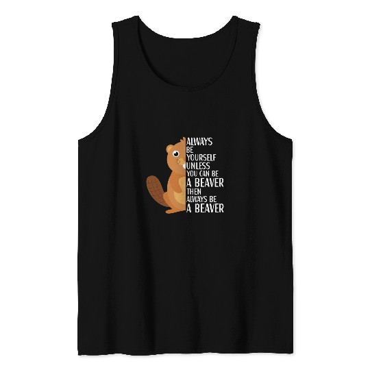 Beaver Pet Kids Beavers Humor Beaver Apparel Lover Tank Tops